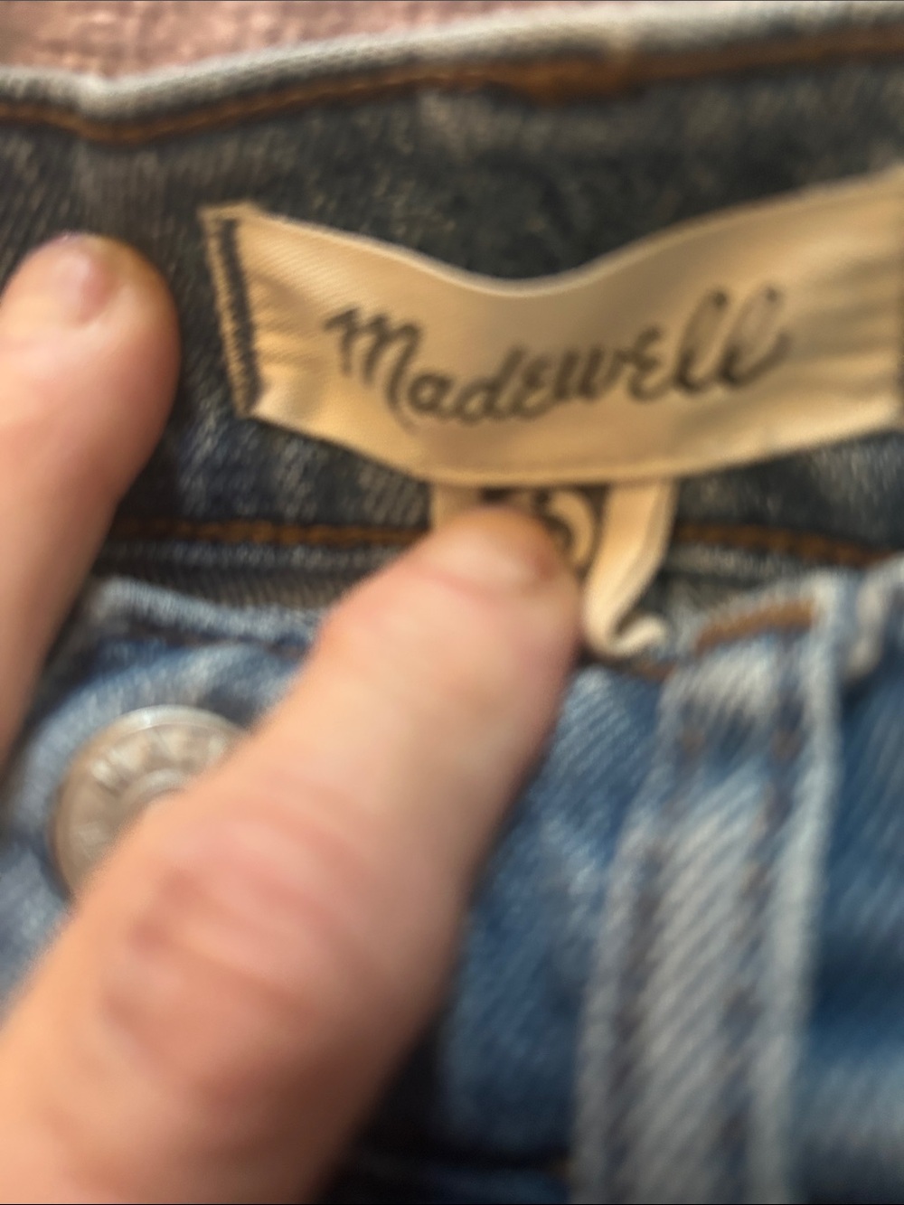 Madewell Medium Blue Straight-Leg Jeans